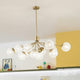 Silvarious 48" 12-Light Linear Convertible Chandelier
