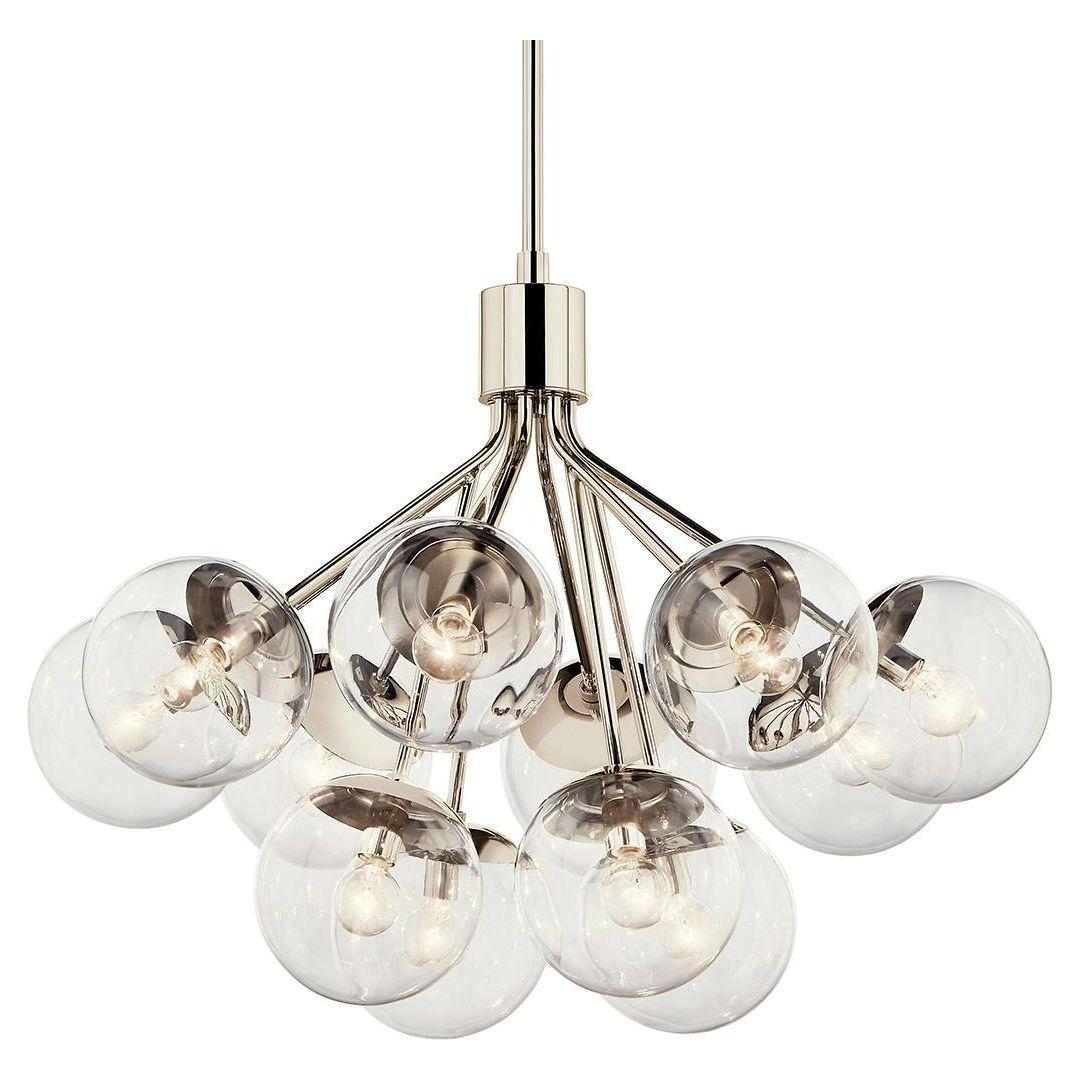 Silvarious 30" 12-Light Convertible Chandelier