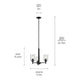 Shailene 15.25" 3-Light Mini Chandelier
