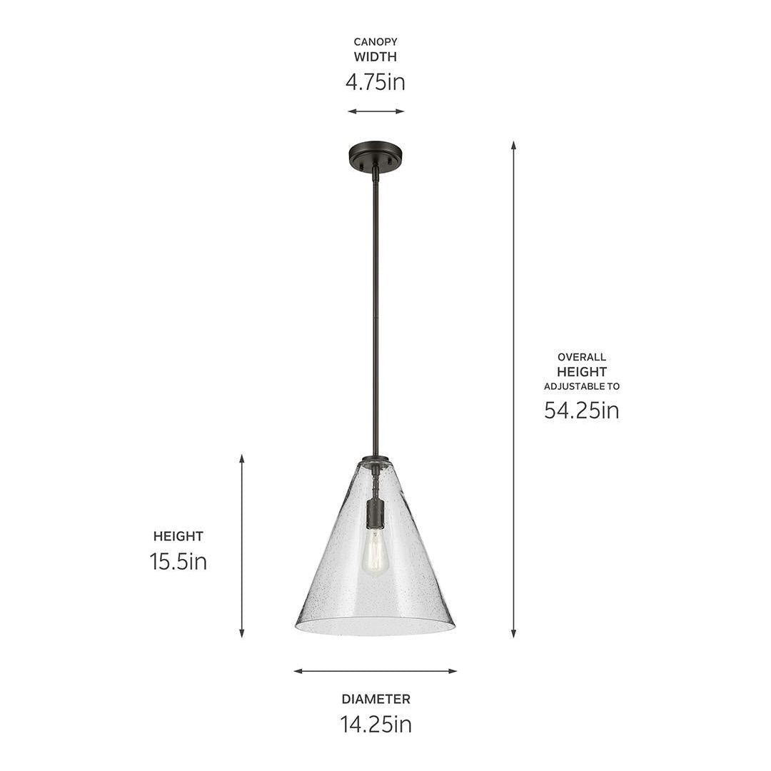 Everly 15.5" 1-Light Cone Pendant