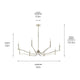 Malene 52" 8-Light Chandelier