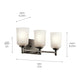 Shailene 21" 3-Light Vanity Light
