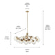 Silvarious 48" 12-Light Linear Convertible Chandelier