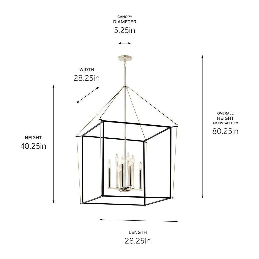 Eisley 40.25" 8-Light Foyer Pendant