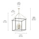 Eisley 40.25" 8-Light Foyer Pendant