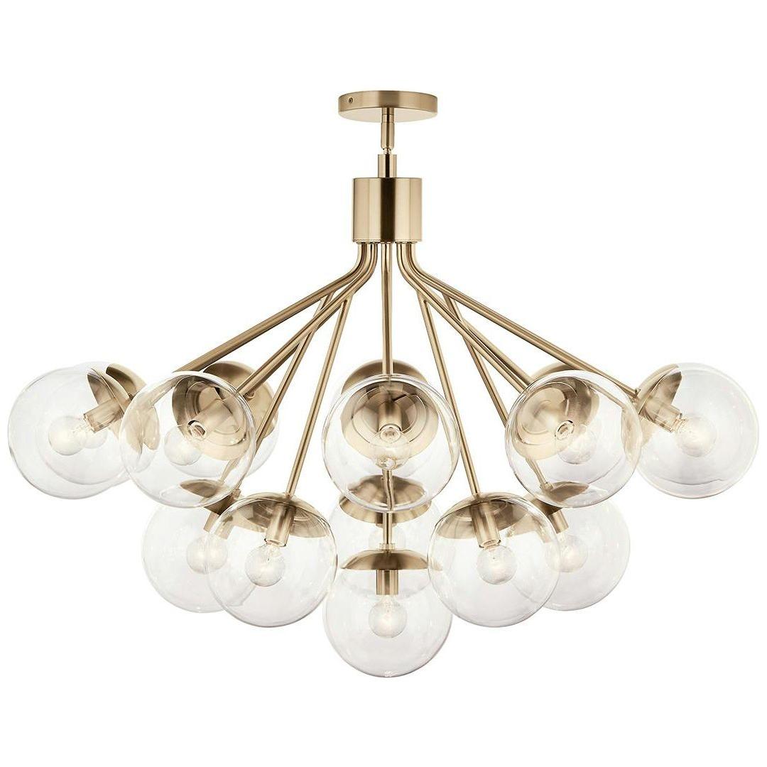 Silvarious 38" 16-Light Convertible Chandelier