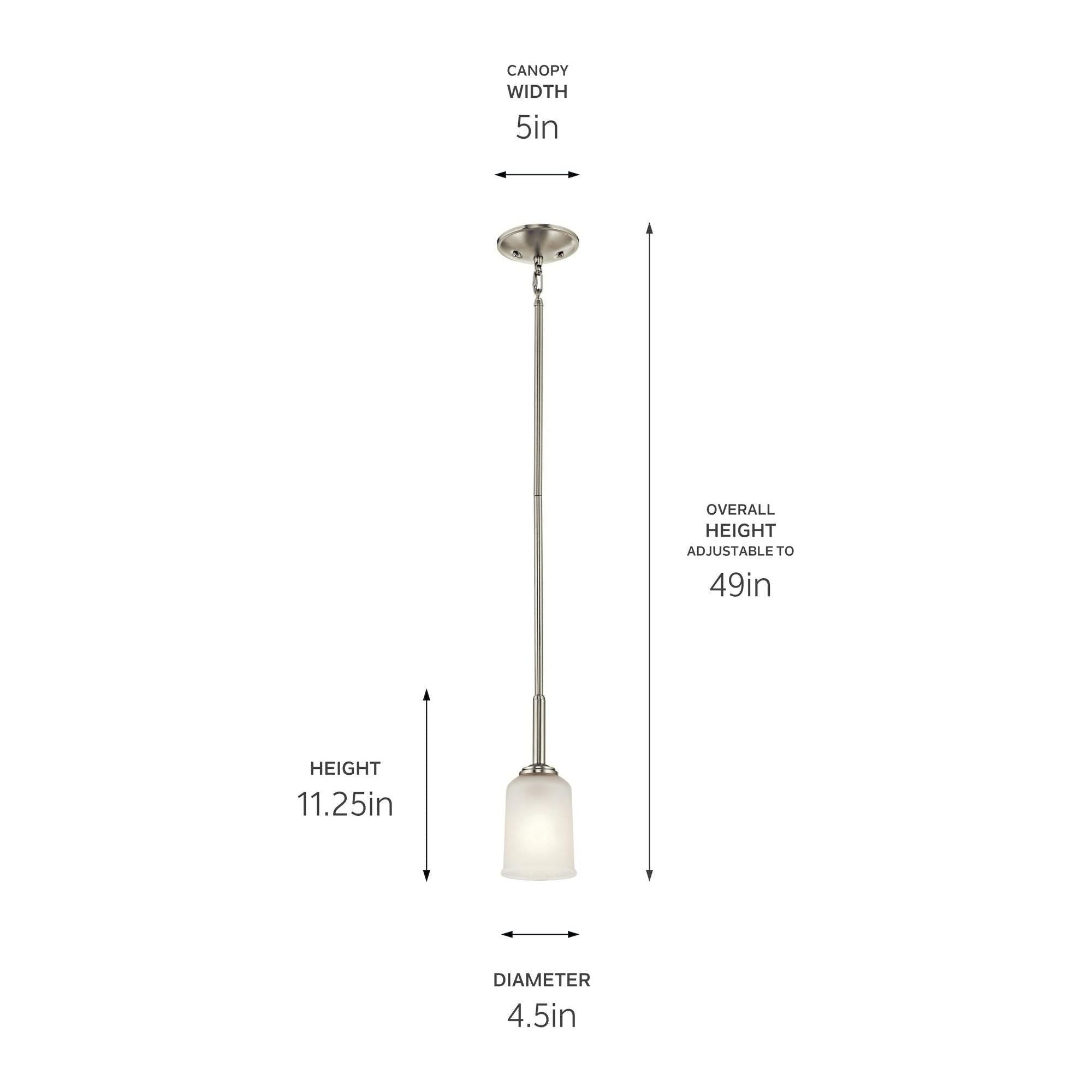 Shailene 11.25" 1-Light Mini Pendant