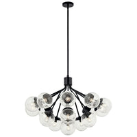 Silvarious 38" 16-Light Convertible Chandelier