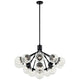 Silvarious 38" 16-Light Convertible Chandelier