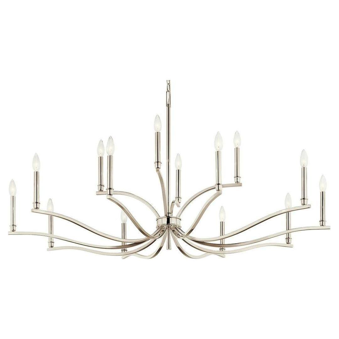 Malene 52.75" 14-Light 2-Tier Chandelier