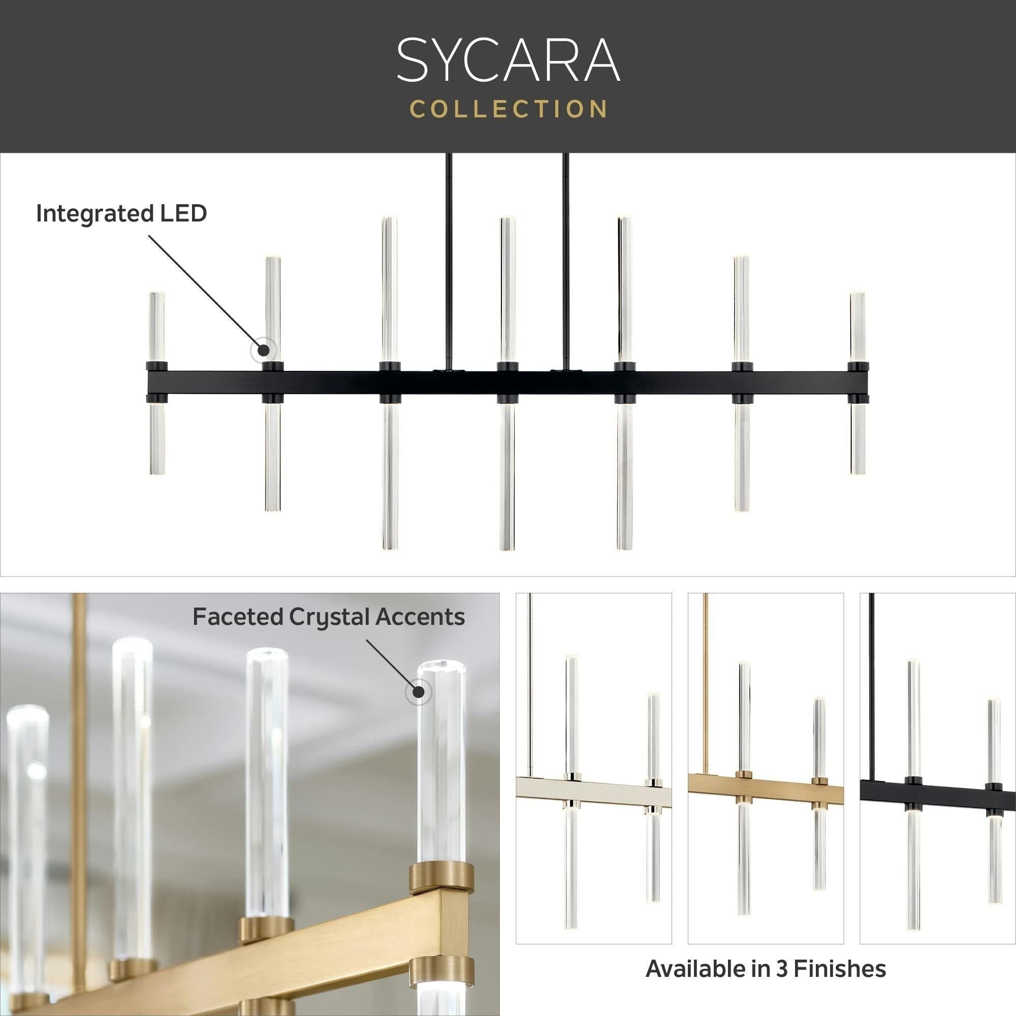 Sycara 36.25" 6-Light LED Chandelier