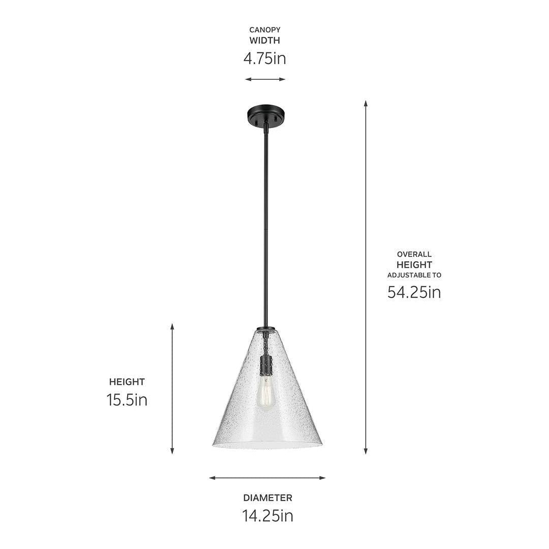 Everly 15.5" 1-Light Cone Pendant