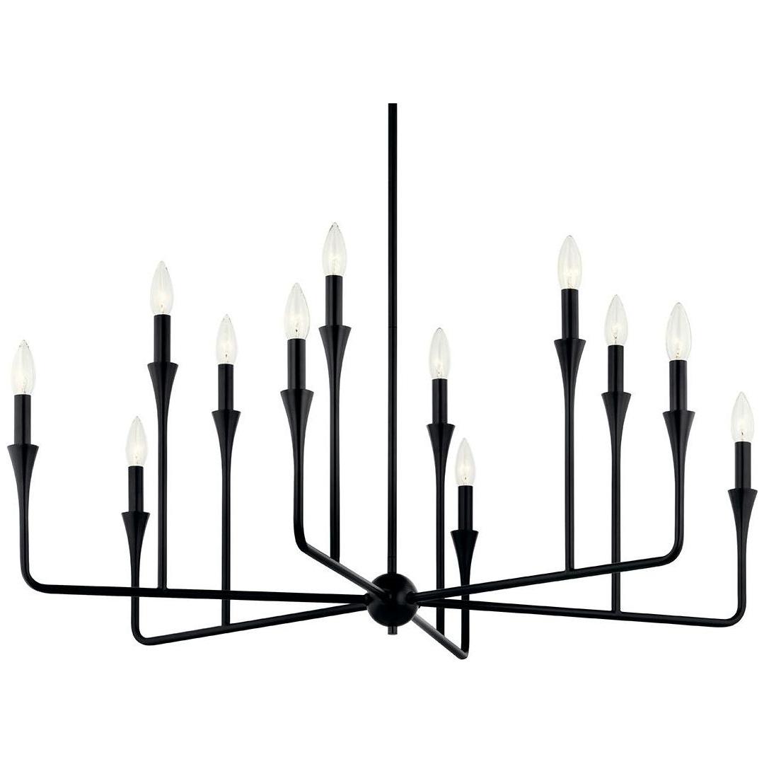 Alvaro 39.75" 12-Light Multi-Tier Chandelier