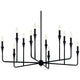 Alvaro 39.75" 12-Light Multi-Tier Chandelier