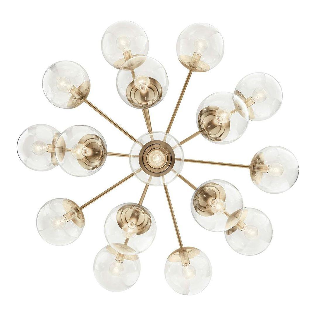 Silvarious 38" 16-Light Convertible Chandelier