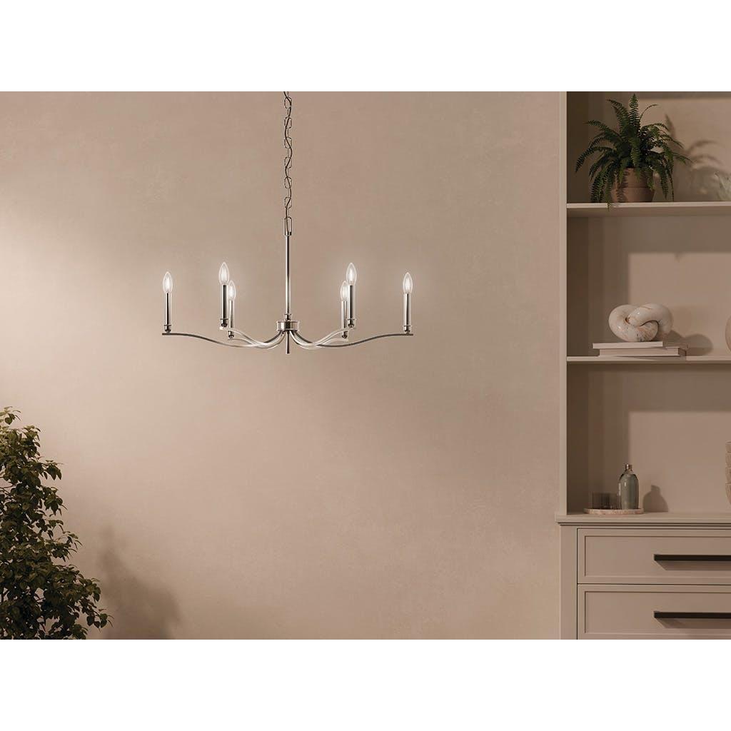 Malene 32" 6-Light Chandelier