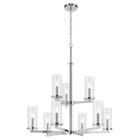 Crosby 32.5" 9-Light 2-Tier Chandelier