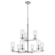 Crosby 32.5" 9-Light 2-Tier Chandelier