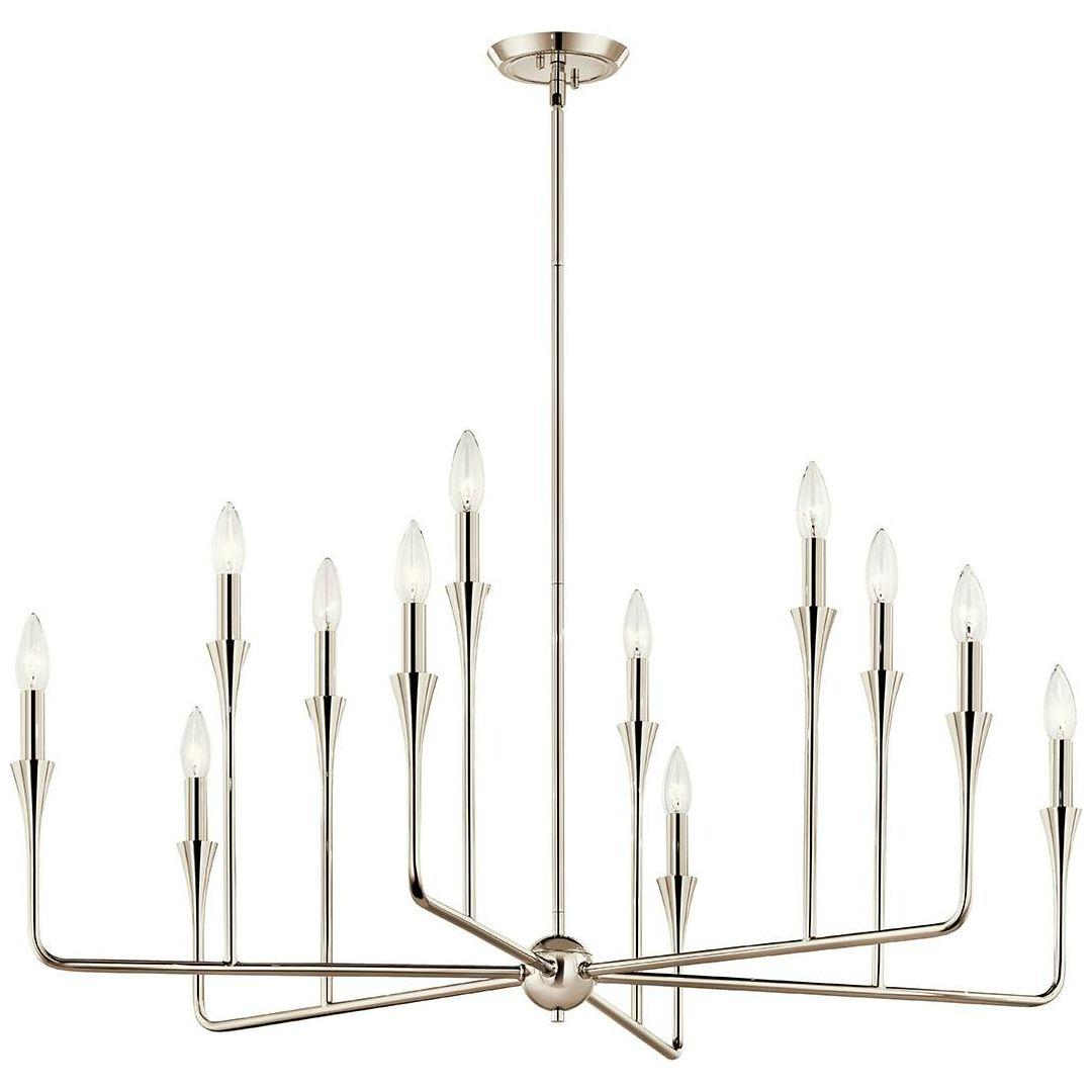 Alvaro 39.75" 12-Light Multi-Tier Chandelier