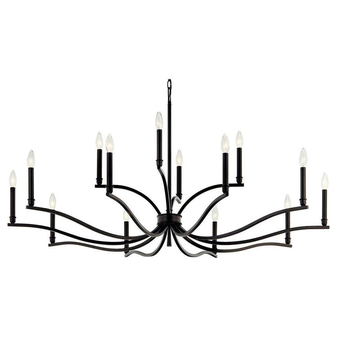 Malene 52.75" 14-Light 2-Tier Chandelier