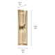 Sycara 19" 2-Light LED Wall Sconce