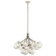 Silvarious 30" 12-Light Convertible Chandelier