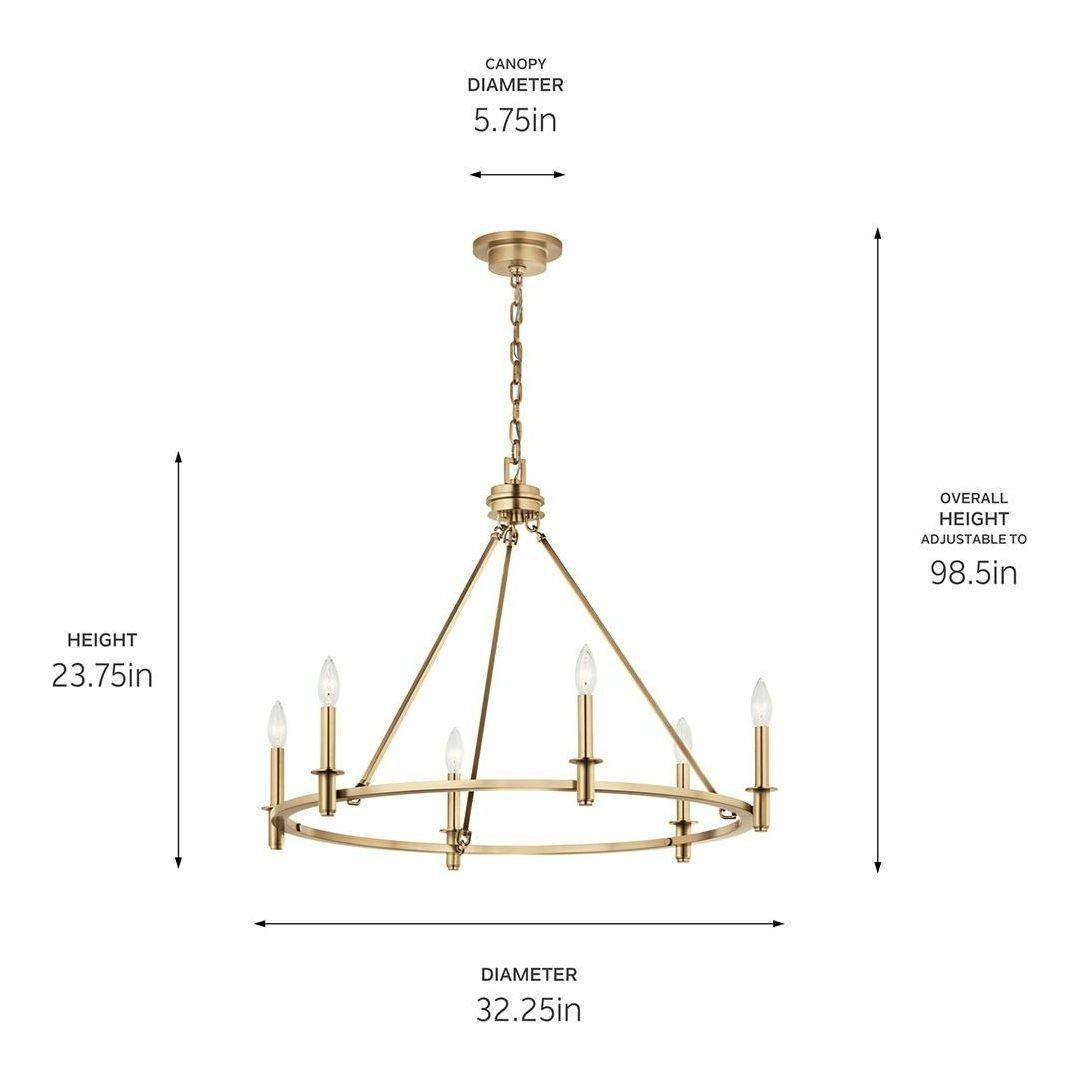 Carrick 32.25" 6-Light Chandelier