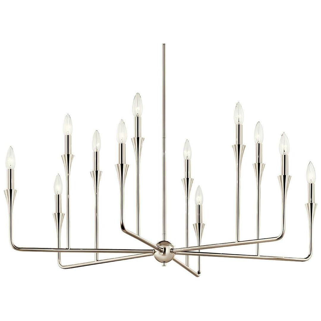 Alvaro 39.75" 12-Light Multi-Tier Chandelier