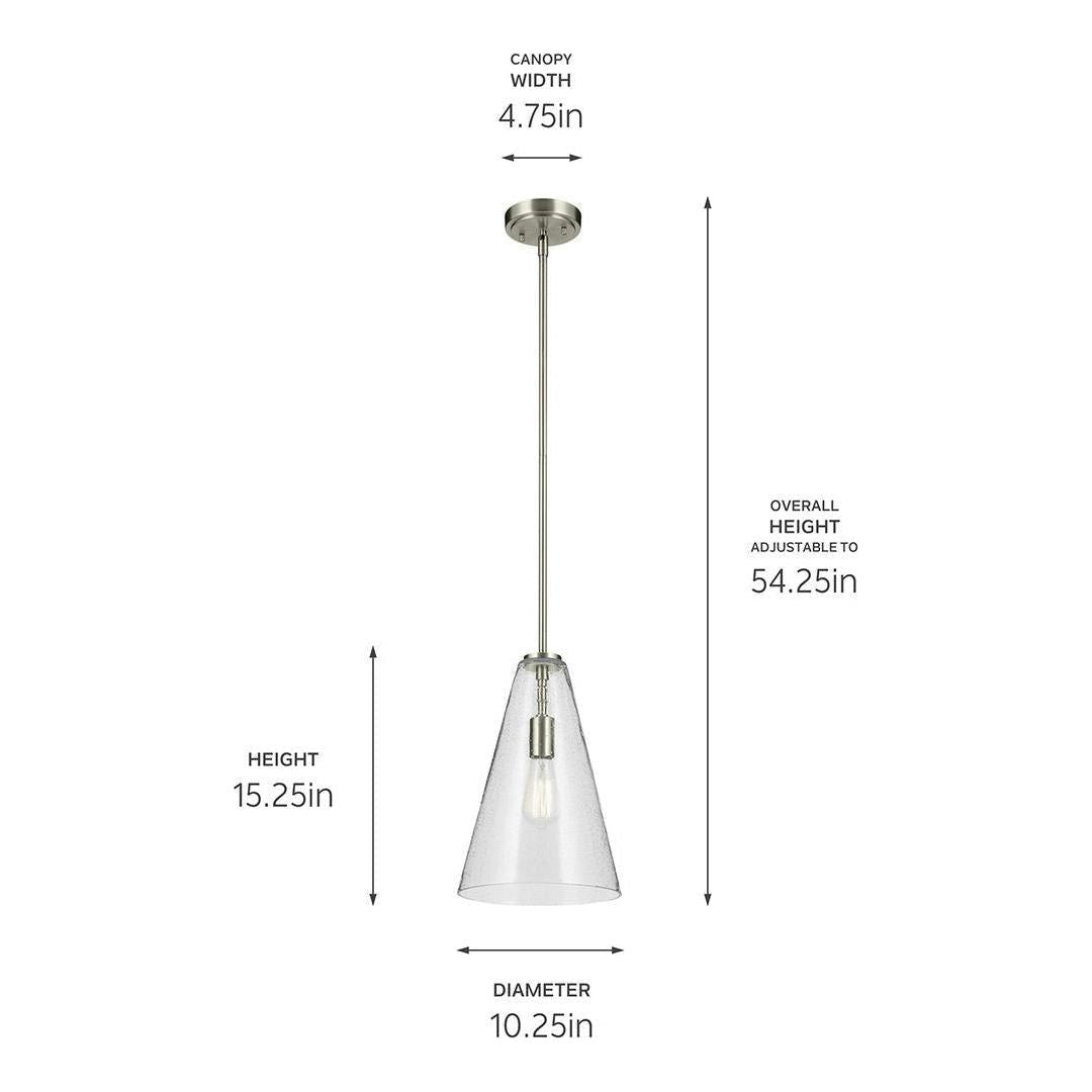 Everly 15.25" 1-Light Cone Pendant