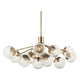 Silvarious 48" 12-Light Linear Convertible Chandelier