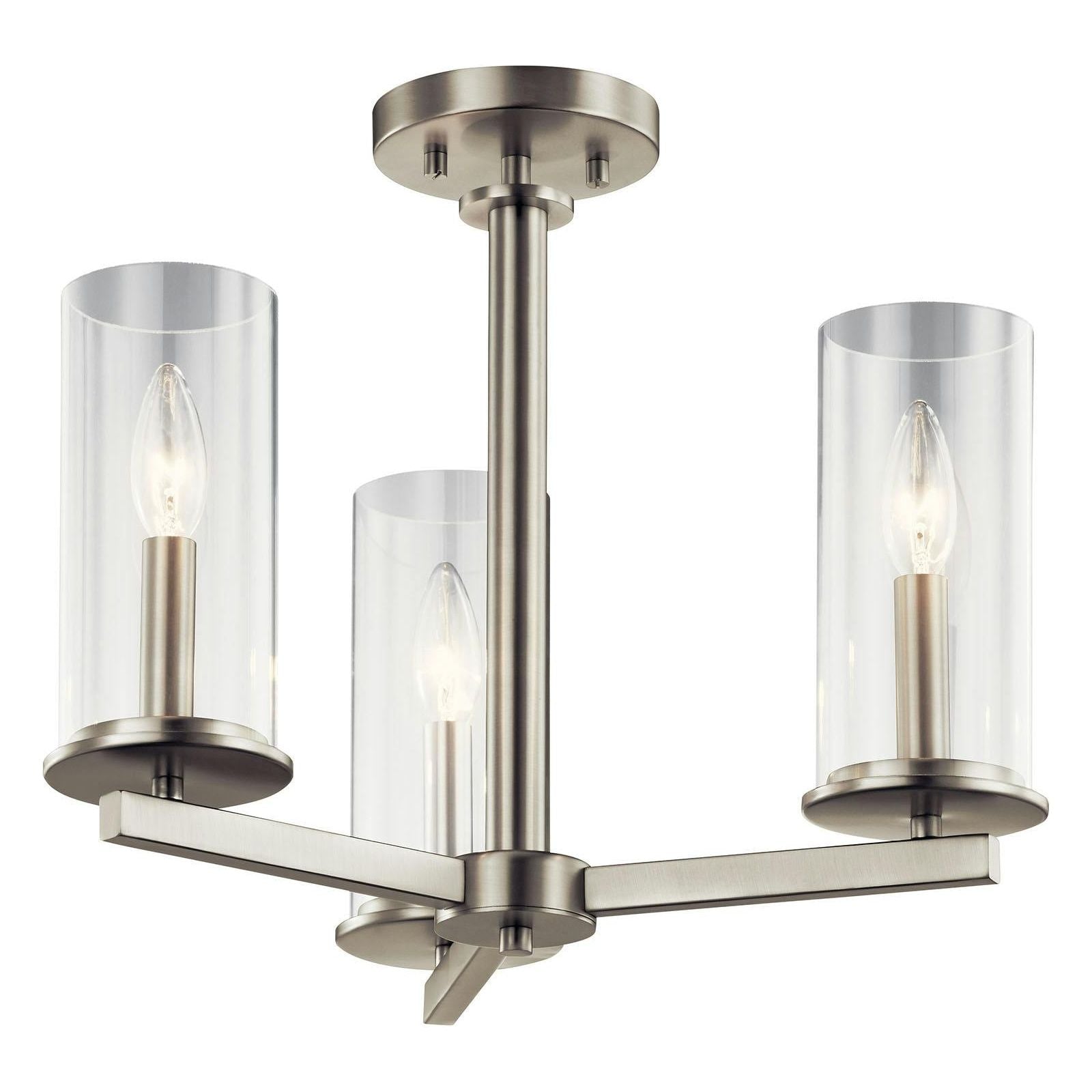 Crosby 14" 3-Light Convertible Semi Flush Mount