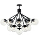 Silvarious 38" 16-Light Convertible Chandelier
