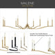 Malene 32" 6-Light Chandelier