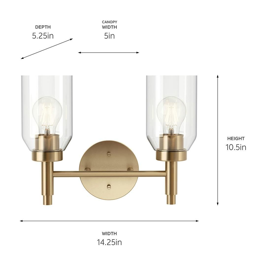 Madden 14.25" 2-Light Vanity