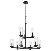 Crosby 32.5" 9-Light 2-Tier Chandelier