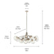 Silvarious 48" 12-Light Linear Convertible Chandelier