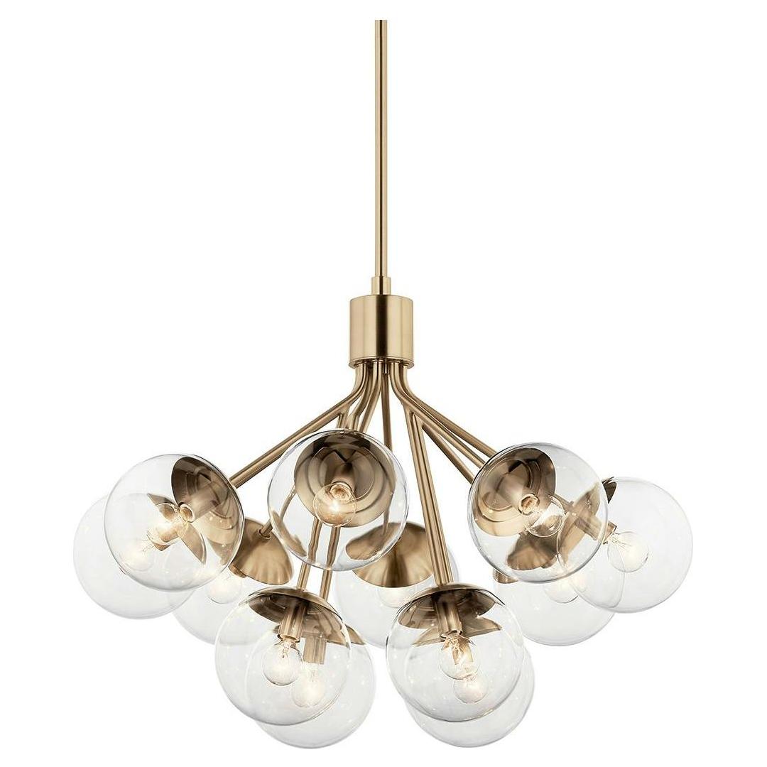 Silvarious 30" 12-Light Convertible Chandelier