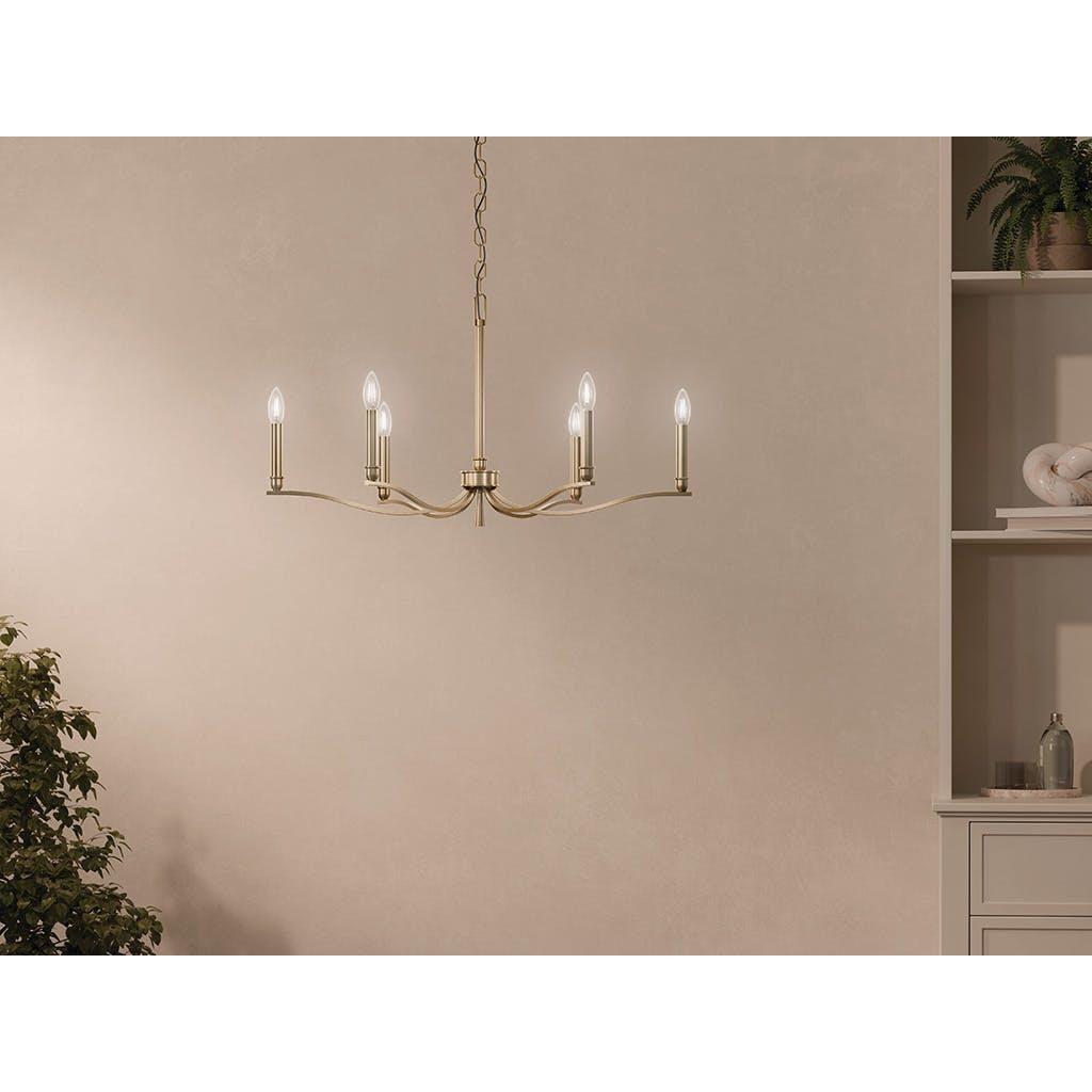 Malene 32" 6-Light Chandelier