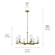 Crosby 21.75" 6-Light Chandelier