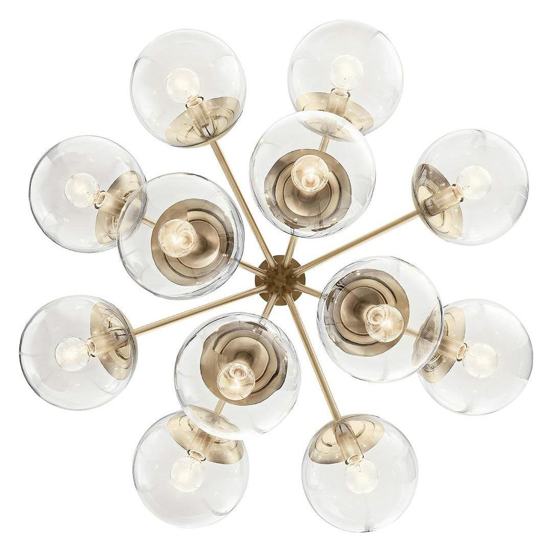 Silvarious 30" 12-Light Convertible Chandelier