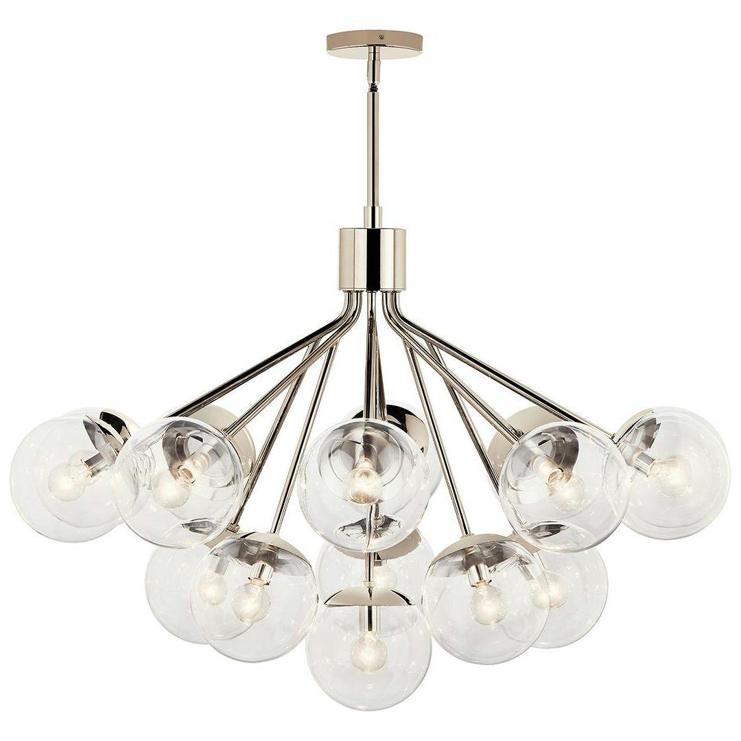 Silvarious 38" 16-Light Convertible Chandelier