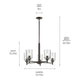 Shailene 15.25" 5-Light Chandelier