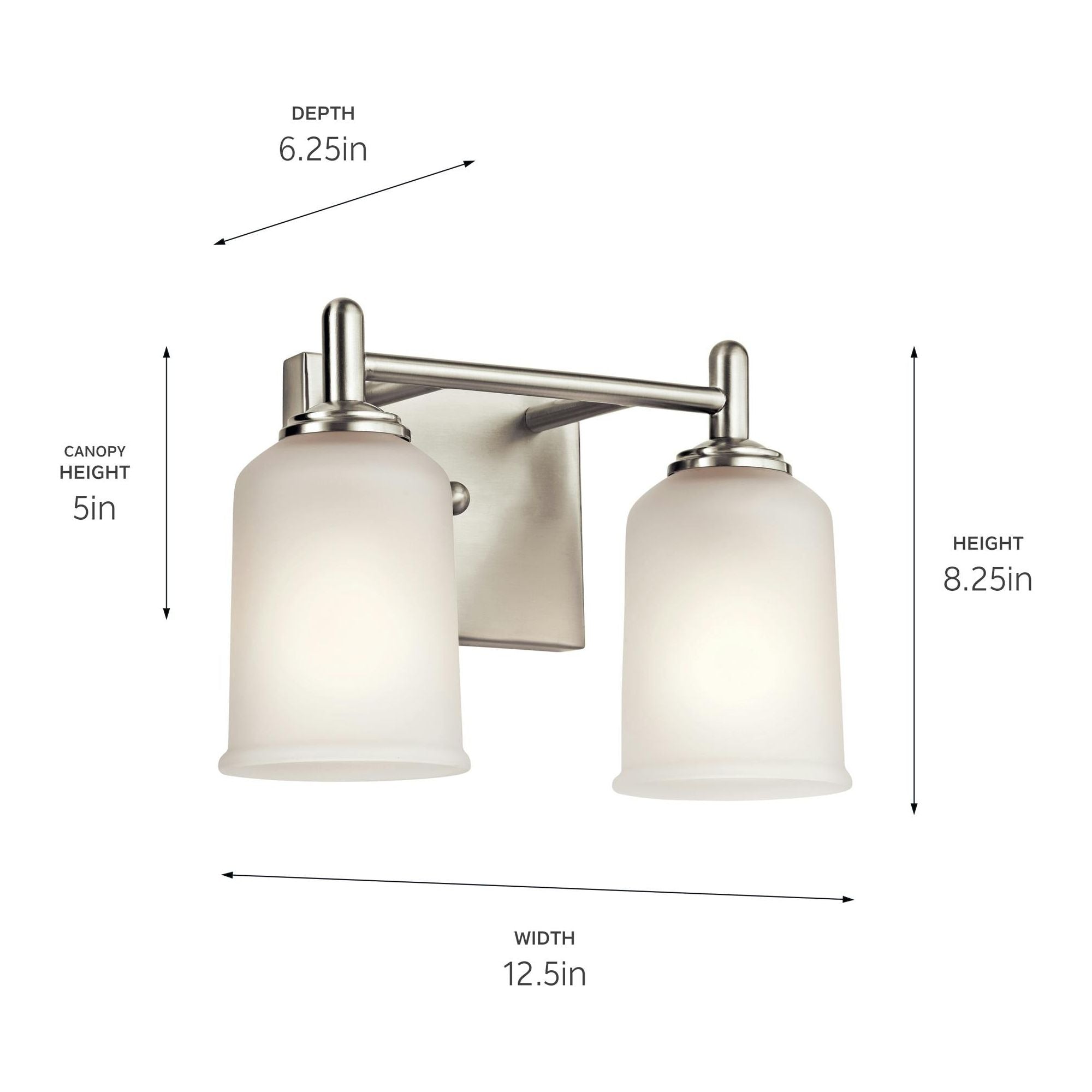 Shailene 12.5" 2-Light Vanity Light