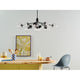 Silvarious 48" 12-Light Linear Convertible Chandelier