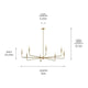 Alvaro 50" 8-Light Chandelier