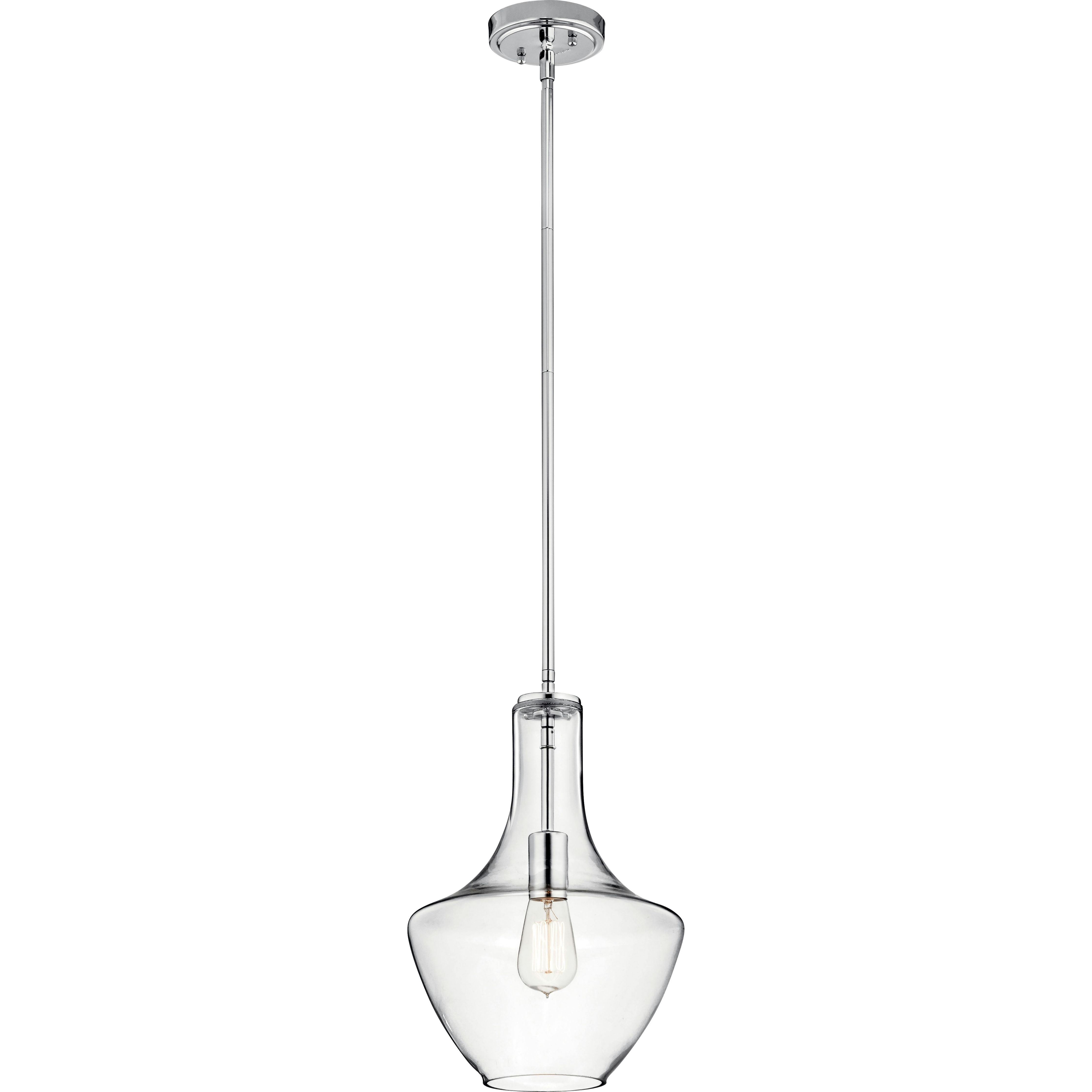 Everly 15.25" 1-Light Bell Pendant