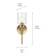 Madden 14.75" 1-Light Wall Sconce