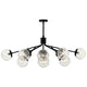 Silvarious 48" 12-Light Linear Convertible Chandelier