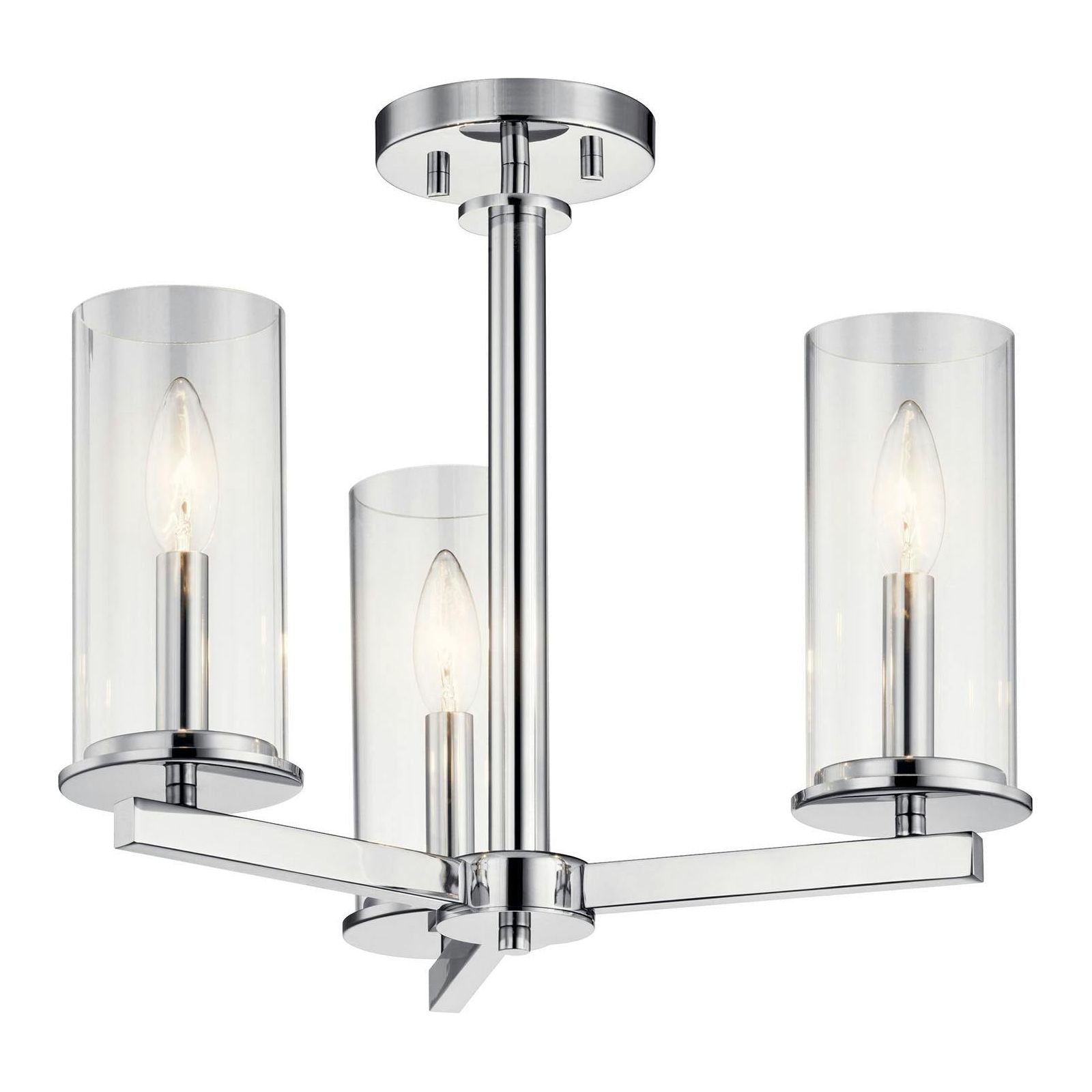 Crosby 14" 3-Light Convertible Semi Flush Mount