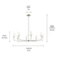 Pallas 52" XL 8-Light Round Chandelier